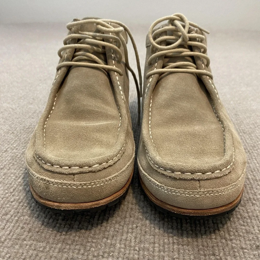 Cole Haan Boots Mens Size 9 Beige Suede Chukka Ankle‎ Lace Up Casual Preppy